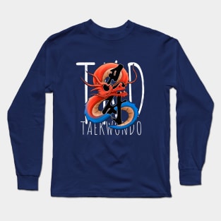 TKD Korean Dragon Yin & Yang Taegeuk Taekwondo Perseverance Long Sleeve T-Shirt